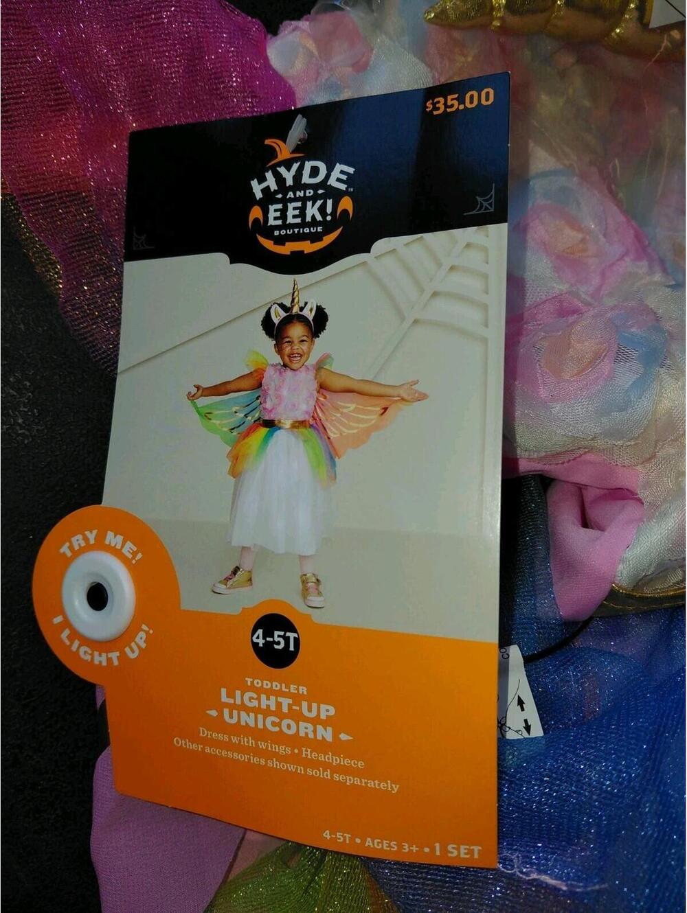 Light up unicorn dress with Headpiece 4t/5t